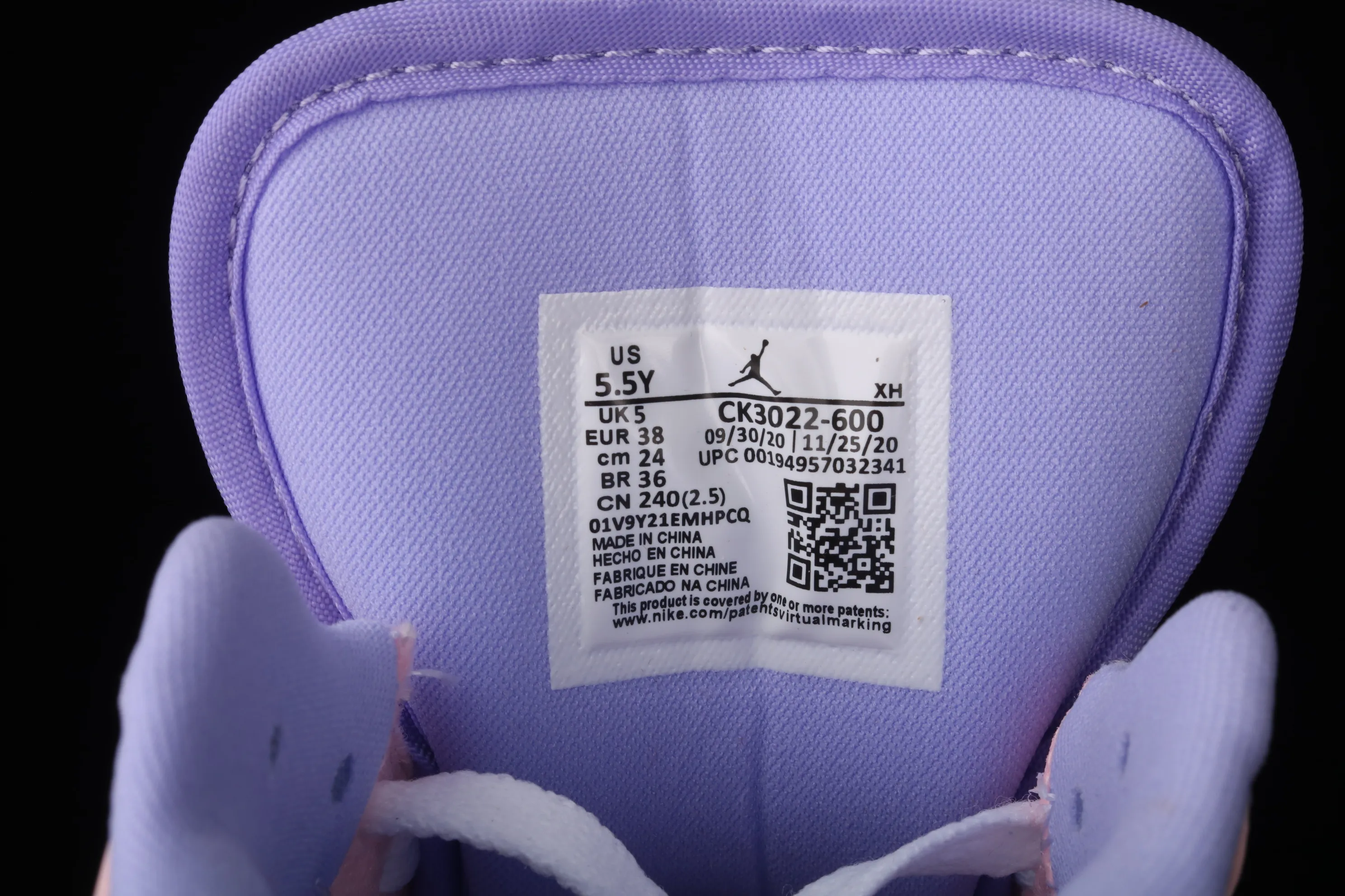 All categories Air Jordan Jordan series basketball shoes Air Jordan 1 Low Air Jordan 1 Low SE "Arctic Punch" AJ1 Joe 1 Low Pink White Purple Lavender CK3022-600